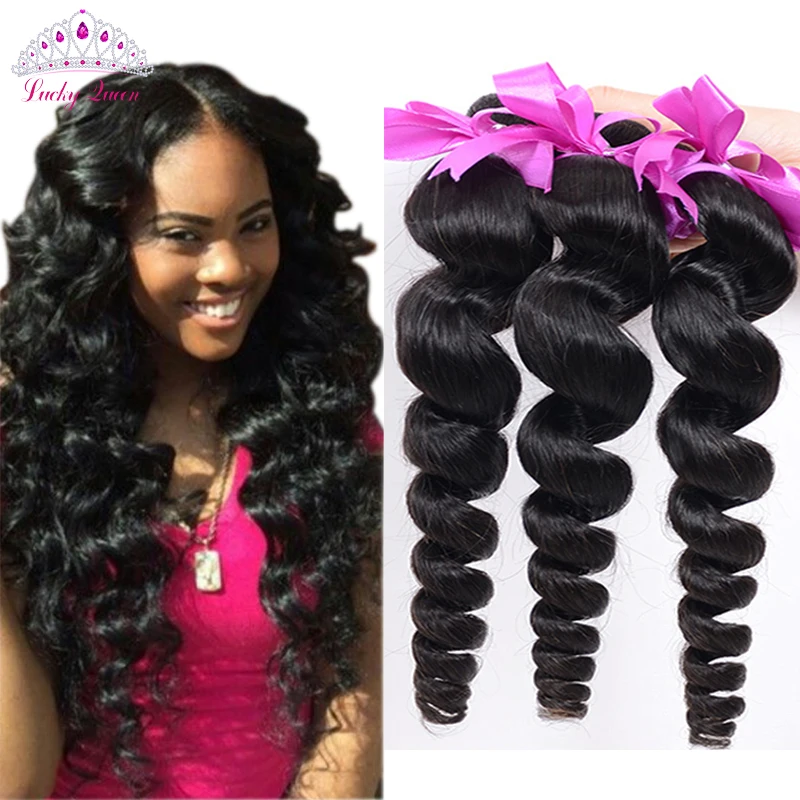 Peruvian  Loose Wave 4 Bundles Peruvian Virgin Hair Loose wave 7a Unprocessed Peruvian Loose Curly Virgin Hair