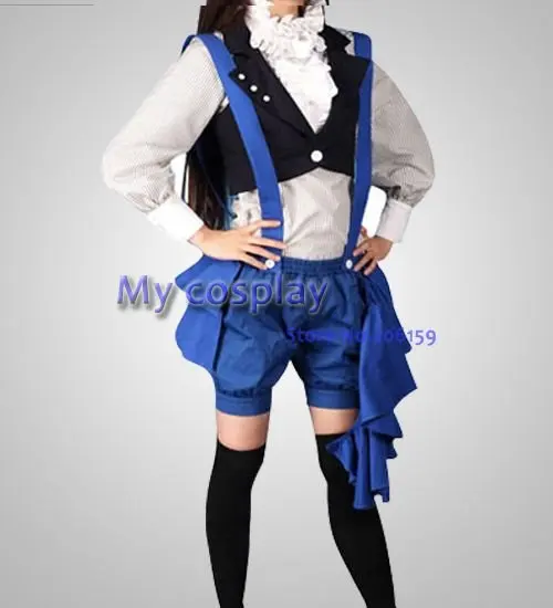 Аниме Black Butler Косплэй-черный Батлер ciel детская Для женщин Детский костюм для вечеринок Косплэй-бесплатная доставка
