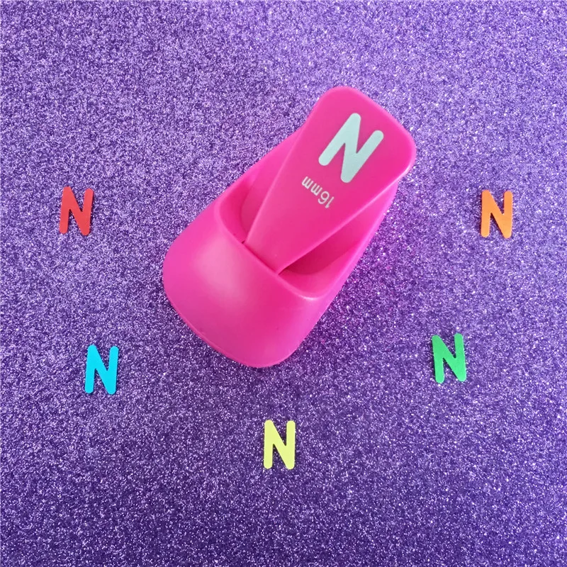 Free Shipping Alphabet N shaped save power paper/eva craft punch Scrapbook Handmade punchers DIY n letters hole punches puncher