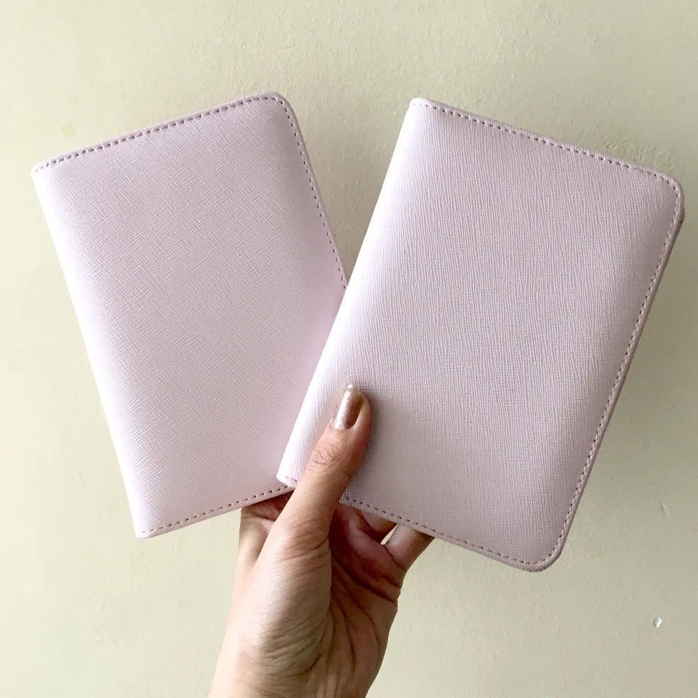 Buy Elegant Pink Genuine Saffiano Leather Passport