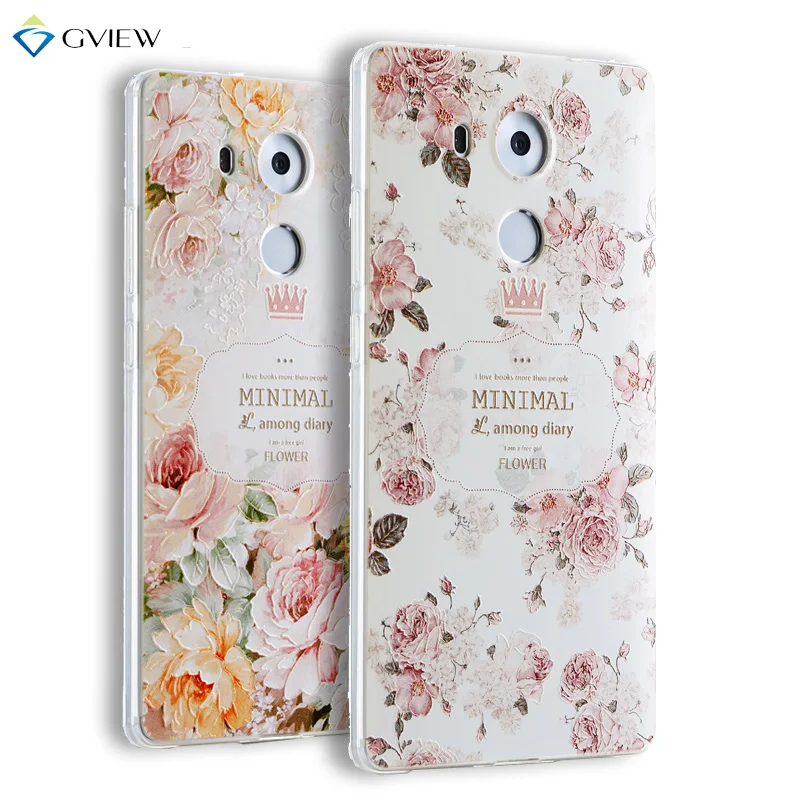 Gview Super 3D Relief Printing Clear Soft TPU Case For Huawei Mate 8 Back Cover Phone Bag Ultra-thin Shell Coque |