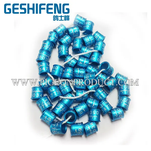 Pigeon bird foot rings with material aluminium colorful leg band rings