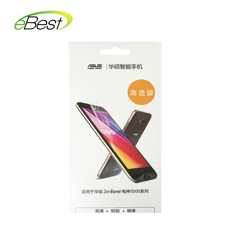 Тонкий чехол для Asus Zenfone Max ZC550KL из ТПУ, Прозрачный Ультра Тонкий силиконовый чехол+ прозрачная пленка