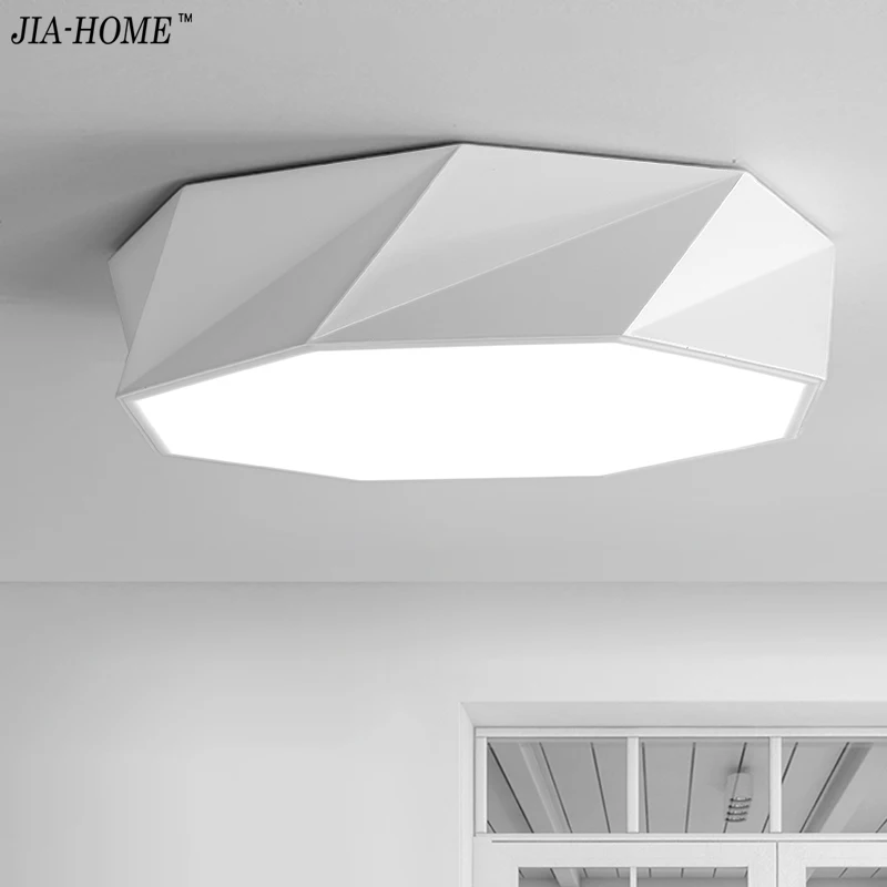 

white black led ceiling lights for bedroom living room lamps fxitures surface Mounted with Remote Control indoor home lighting