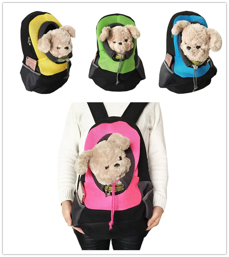 Fashion Dog Cat Pet Carrier Bag Portable Outdoor Travel Backpack Mesh