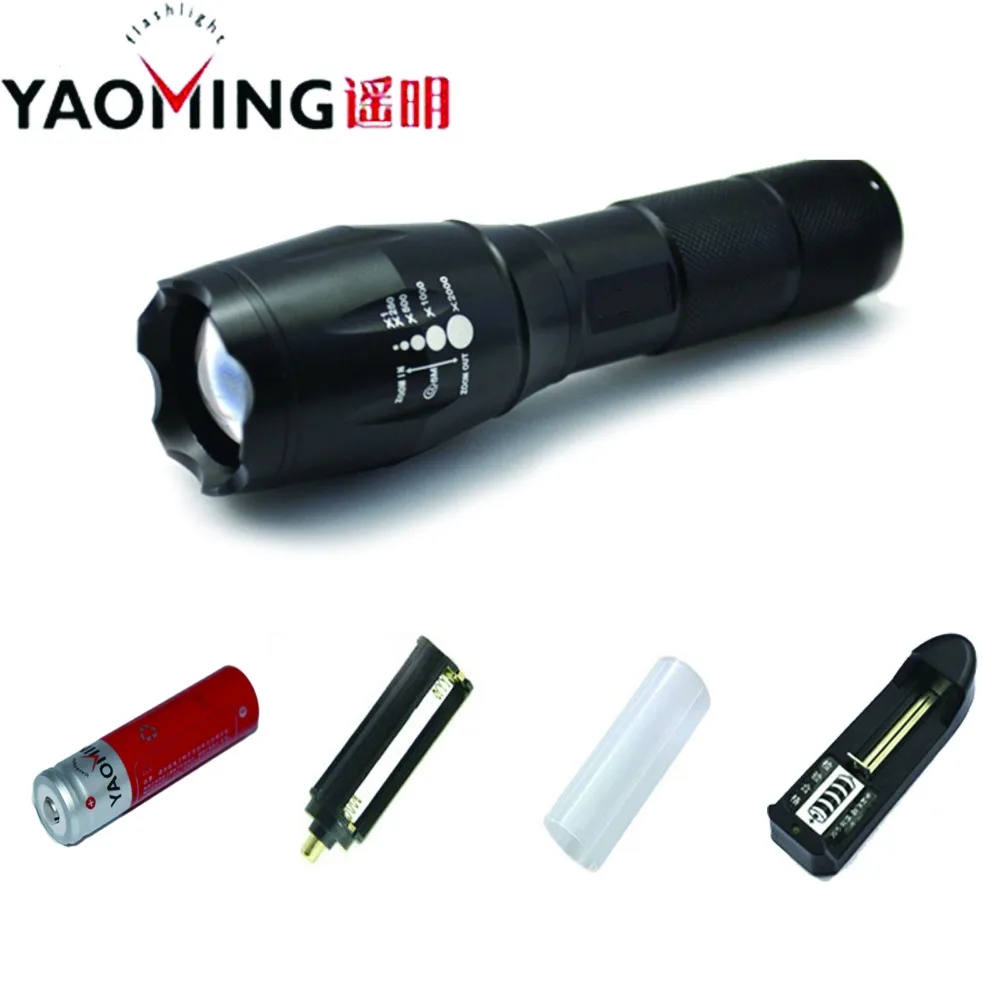 

Cree XM-L T6 G700 LED Flashlight 3800LM Aluminum Waterproof Zoomable flashlights Torch for 18650 Rechargeable Battery or 3*AAA