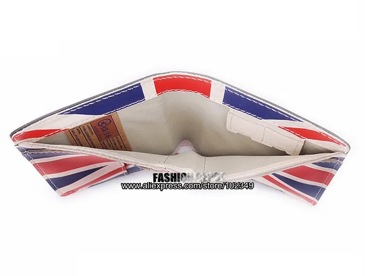 Новое поступление дизайнерский кошелек из натуральной кожи с флагом Великобритании из натуральной воловьей кожи для мужчин и женщин