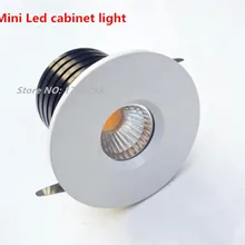 10 шт. 1 Вт/3 Вт dimmable мини-свет шкафа винный шкаф огни Spotlight с драйвером Дисплей встраиваемые теплый белый/холодный белый