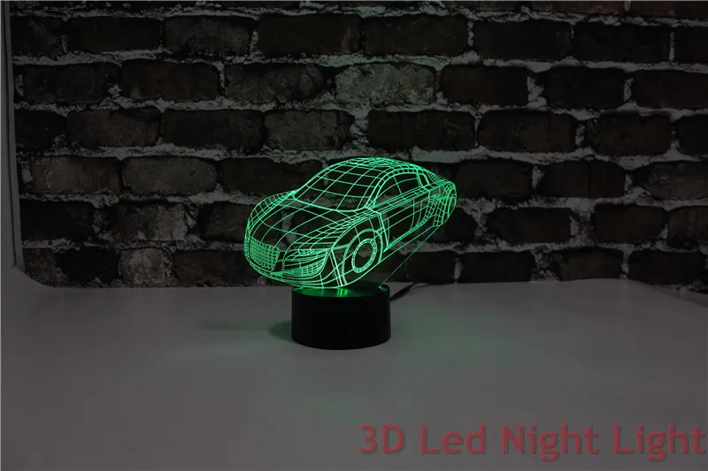 3D Поощрительный Подарок Led Суперкар Ночные Огни с CE и RoHS Сертификат YJM-2907