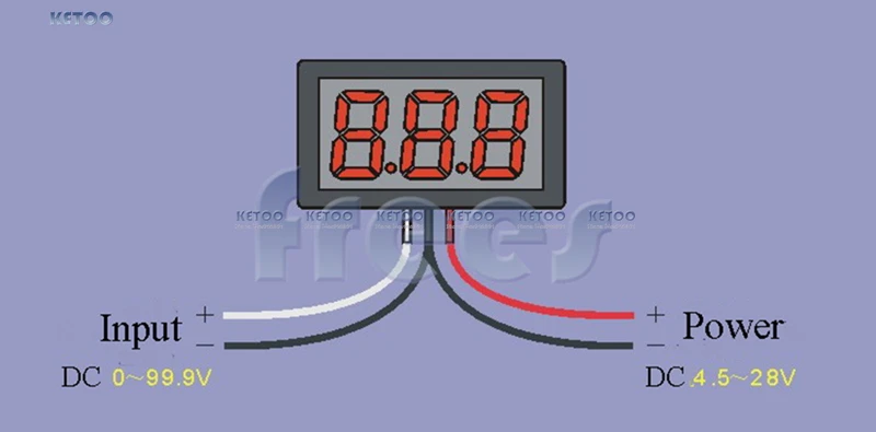 Цифровой вольтметр Амперметр постоянного тока 0-100 в 10 а светодиодный индикатор Тока с двойным дисплеем