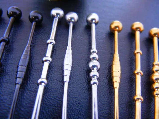 Lot 50pcs Free Shippment 14g Anodized Industrial Ear Barbells Body Jewelry Ear PiercingMIX Colors and Styles