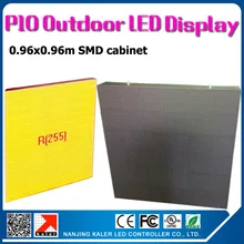 TEEHO p10 открытый корпус светодиодного дисплея с воздушным Аэродинамика Простое подключение Открытый водонепроницаемый p10 светодиодный экран стены