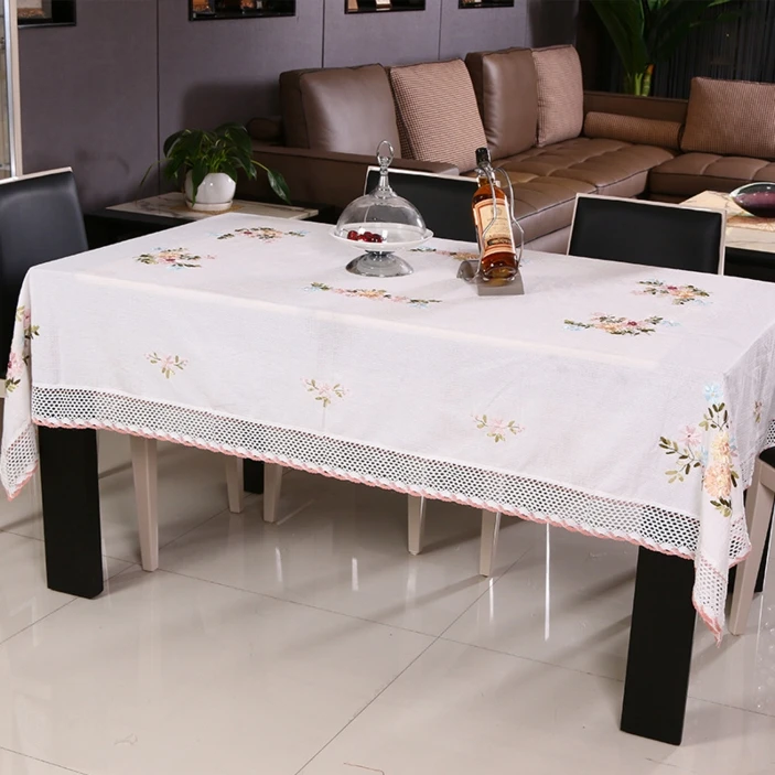high quality pure cotton tablecloth family hotel and catering wedding