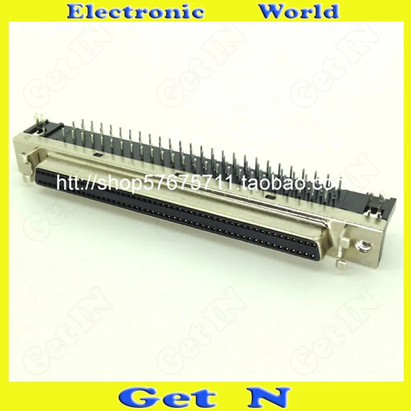 1 шт. SCSI 100PIN гнездовой разъем SCSI 90 градусов локоть разъем адаптер SCSI