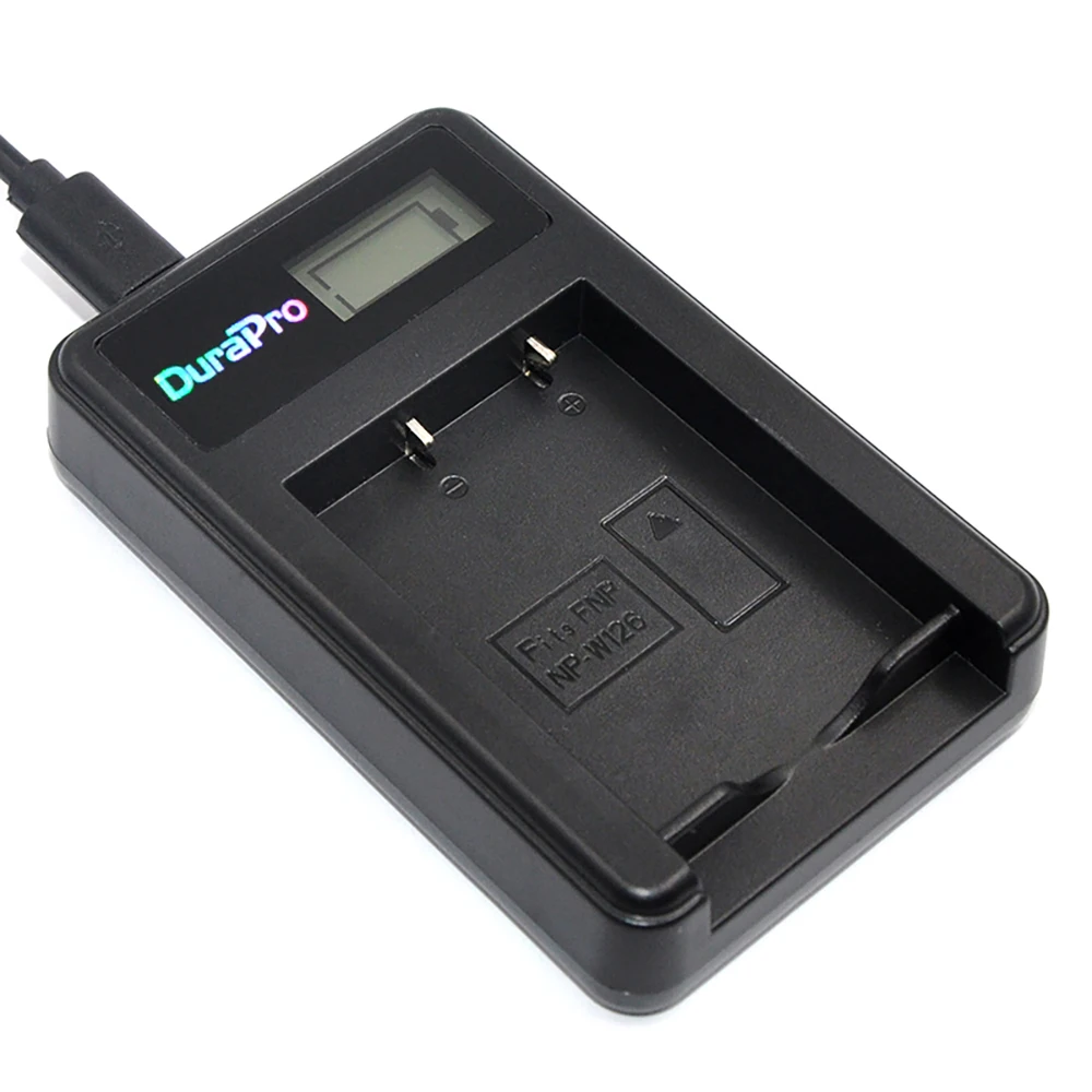 LCD Dual Cargador o Fuji Hs50 Hs35 Hs33 Hs30exr Xa1 Xe1 2 Pzas Np-W126 Batería