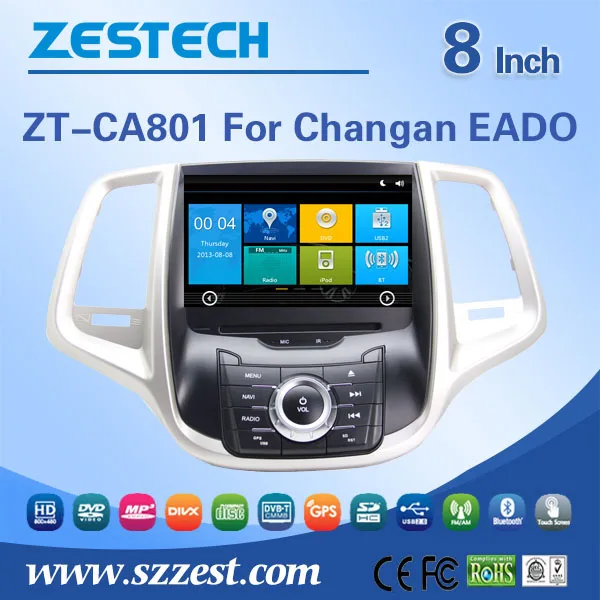 For ChangAn EADO 2din touch screen car dvd player GPS navigation multimedia system with rear/front camera DVR