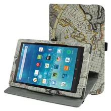 360 Degree Rotary Rotating Leather Cute Case Cover For 8″Amazon Fire HD 8 2015 Tablet