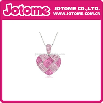 

Heart shaped Pink Crystal Rhinestone Charm Pendant for Ladies and Girls Girlfriend Valentines Days Gift