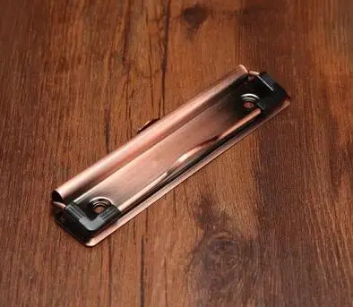 red bronze 12cm DIY меню журнал металлическая доска клип. Аксессуары для печатных досок - Цвет: red bronze 12cm