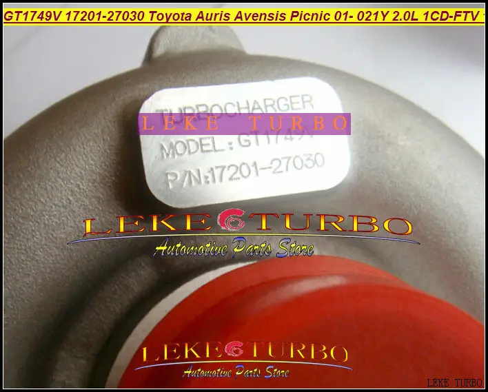 GT1749V 17201-27030 721164-0003 turbo for TOYOTA Auris Avensis Picnic Previa Estima 2001- 021Y 2.0TD 2.0L 1CD-FTV 115HP turbocharger (3)