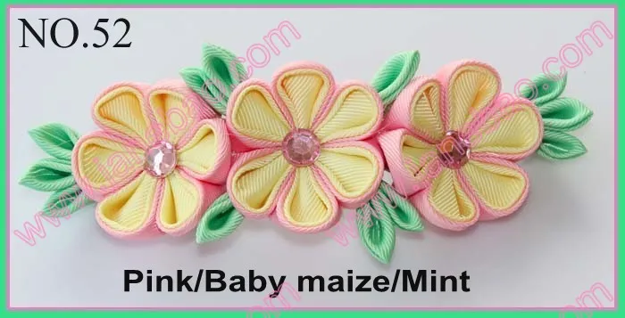Новейший микс 100 шт 6 '' kanzashi лепесток заколки для волос катушка для значка заколки для волос для девочек заколки для волос