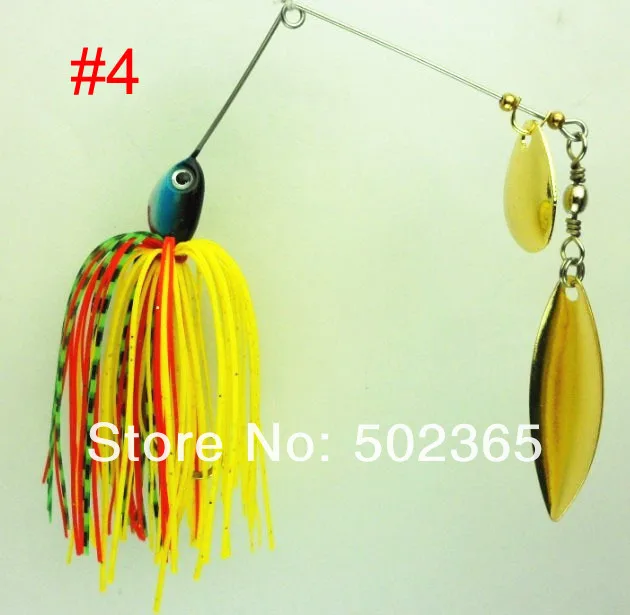 40 шт. по ePacket Spinner Bait 0,6 oz Spinner Приманки Спиннеры 17 г рыбные приманки для спиннинга жесткая металлическая приманка крепкие крючки