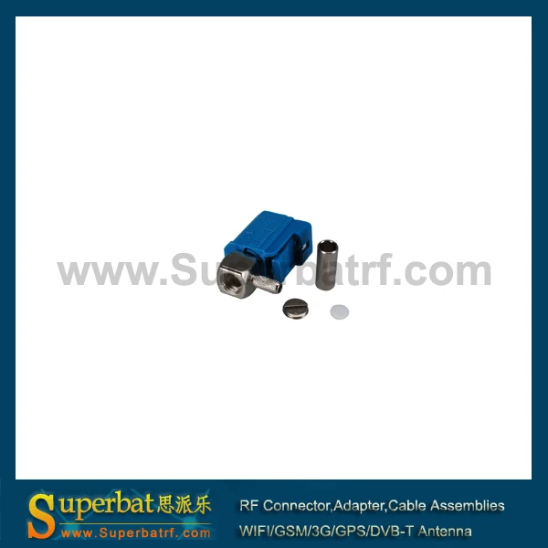 Superbat Fakra Z Waterblue/5021 Женский Джек прямоугольный нейтральный код обжимной разъем для коаксиального кабеля RG316 RG174 LMR100