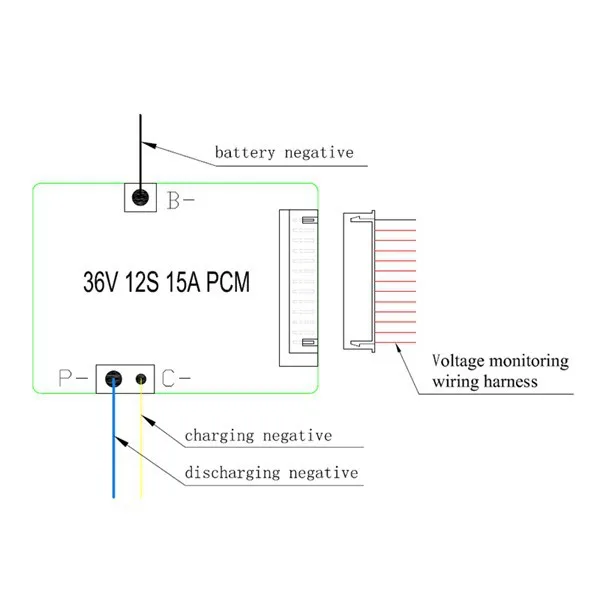 12S 36V 15A lifepo4 батарея BMS используется для электрического велосипеда 36V 8Ah 10Ah 12Ah 15Ah LiFePO4 аккумулятор с функцией баланса