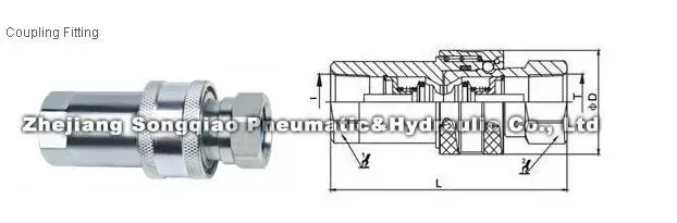 2 ''BSP ПОРТ Размер гидравлический быстросменный адаптер ISO7241A, 3000PSI закрыть Быстроразъемное соединение, совместимо с PARKER 6600 быстрее ANV