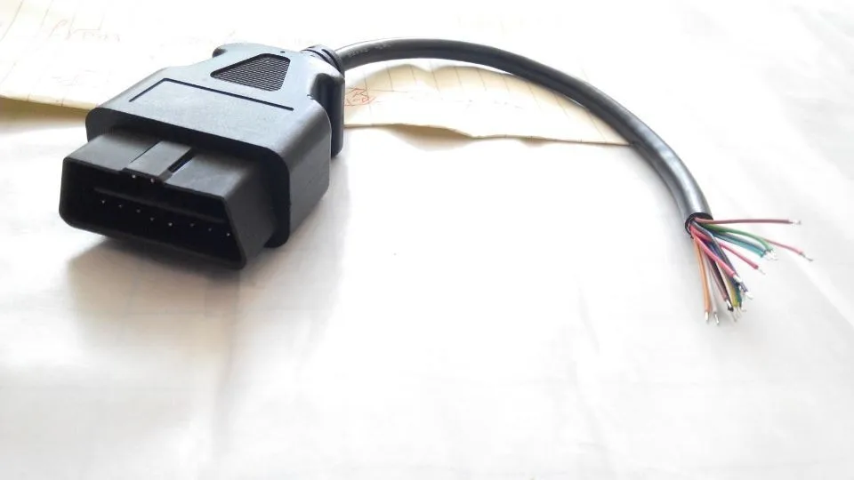 Авто диагностический кабель OBD2 OBD 2 OBD-II OBDII 16PIN Мужской до конца открытие OBD кабель 16 pin J1962M чтобы открыть 50 шт