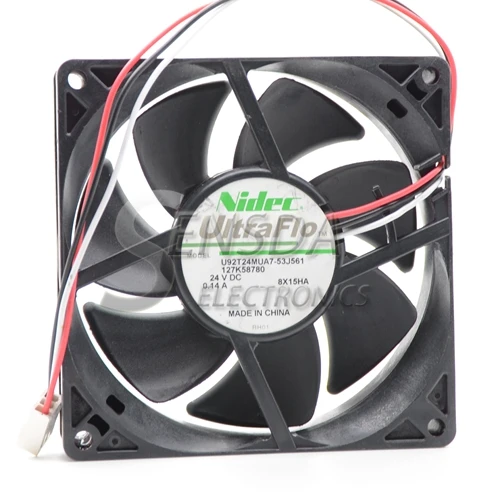 Для Nidec U92T24MUA7-53J561 9025 9225 24 V DC 0.14A три провода вентилятор-инвертор для сервера