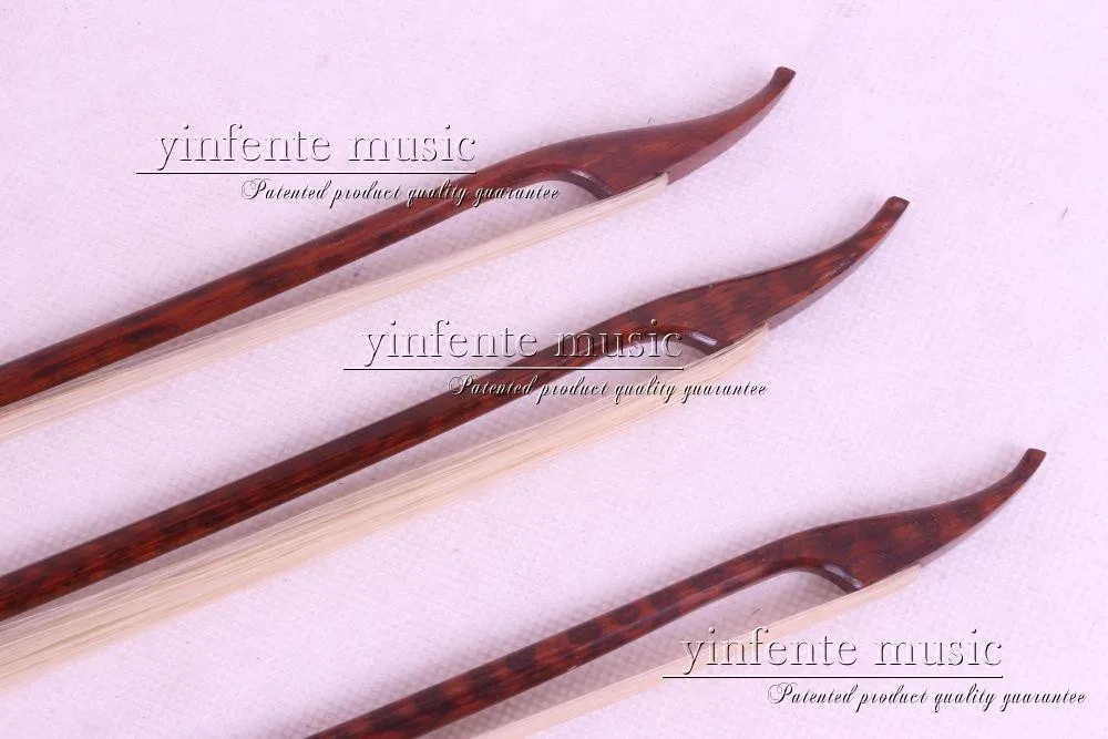 Snakewood 1 шт. 4/4 Скрипка Лук барокко белый конский хвост прямой#8
