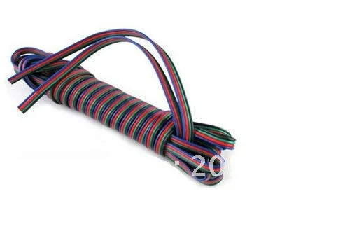 5M 4 pins LED RGB cable wire extension cord LED extension cable for 5050/3528 LED RGB light Strip RGB Stripe Connect Cable 