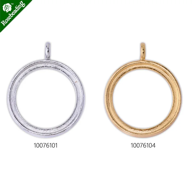 10pcs 1 inch round pendant blanks , 25mm Bezel Pendant Settings for