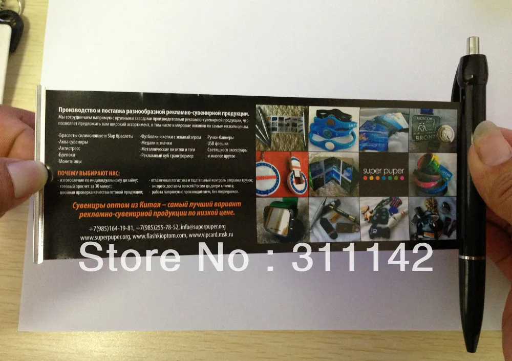 Пользовательская твердая ручка для баннеров/ручка Flyer рекламная ручка с рулонной бумажной ручкой для баннеров