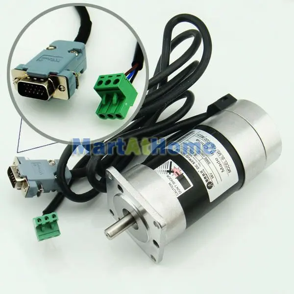 130 Вт 1.71nm Leadshine ЧПУ бесщеточными комплект сервопривод ACS606 + 130 Вт 36 В 20A DC Servo Двигатель # sm410 @ SD