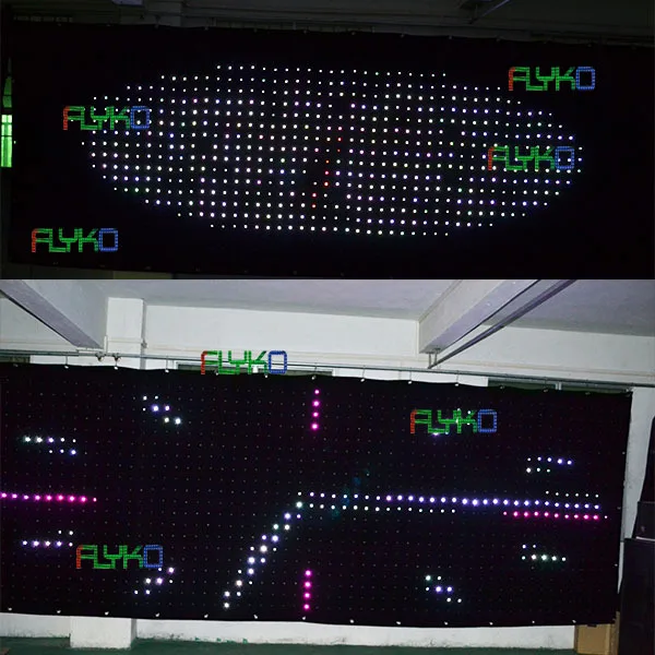 FLYKO P18 4X7 светодиодный занавес модное свадебное украшение