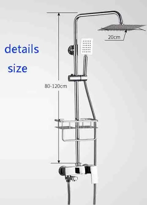 Beste Dofaso Badkamer roestvrij douche chrome Set 8 inch Regendouche Bad Douche Mixer met Handdouche fuacets