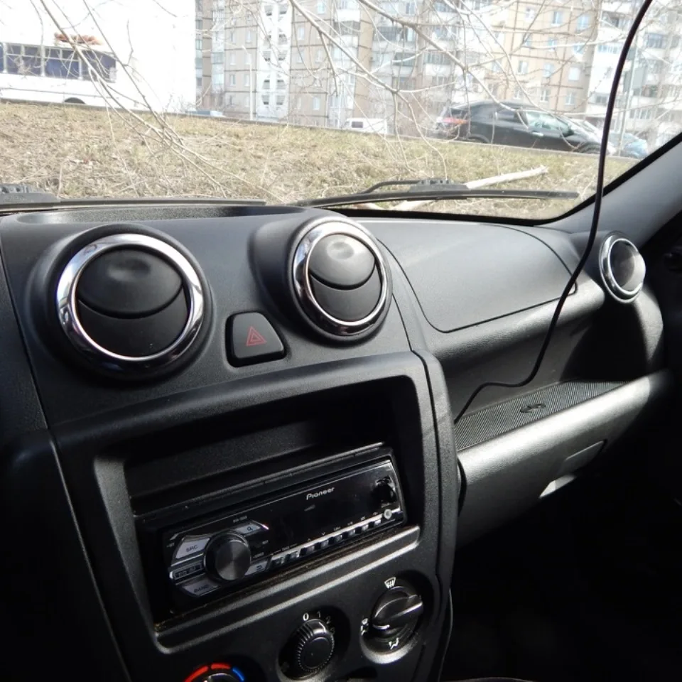 Хром окантовки воздуховодов для Lada Kalina(4 шт./компл.) нержавеющая сталь