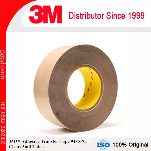 3M клейкая переводная лента 9485 PC Clear, 5 mil, 3 в x 60 yd 5 mil(упаковка из 1