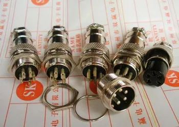 

Free Shipping!! 10pcs Aviation plug / GX16-5 core / connector / socket 2/3/4/5/6/7/8/9 core /Electronic Component