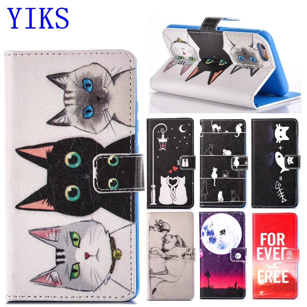 

For iPhone 5 5S SE 5C 6 6S Case Cartoon Cat Leather Wallet Cover For Fundas iPhone 5S Case 2017 New arrival For Coque iPhone 6S