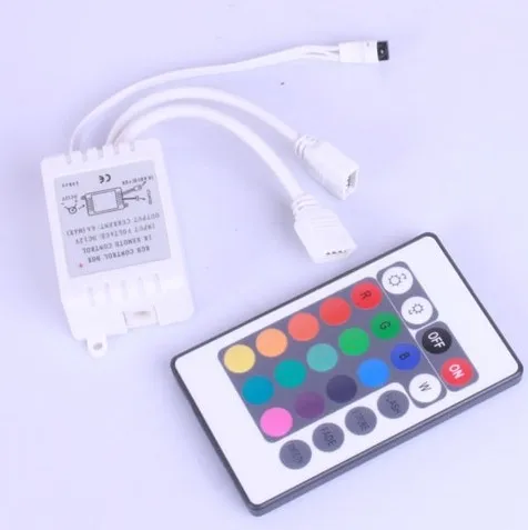 Горячая rgb DC12v светодиодный гибкий 24key светодиодный контроллер rgb Светодиодная лента ИК пульт дистанционного управления для 5050 полосы света