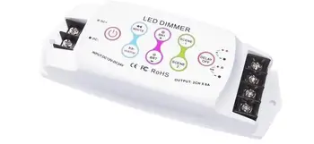 

DC5V-DC24V touch button LED color-temperature controller with 2 channel output
