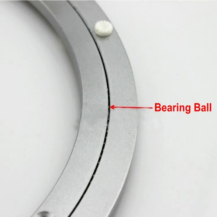 Наружный диаметр 600 мм(24 дюйма) тихий и гладкий твердый алюминий ленивый Susan подшипник поворотный стол поворотная пластина