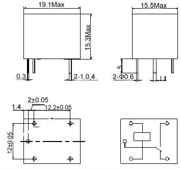 T73 PCB реле 24VDC реле питания SRD-24VDC-SL-C 5pin 100 шт