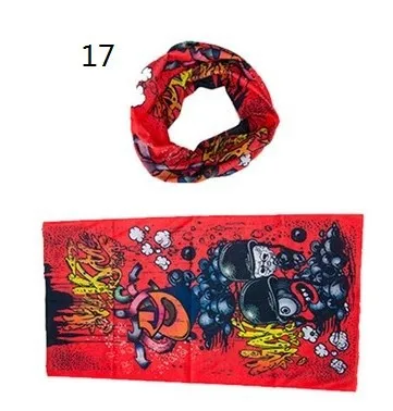 10 шт./лот, шейный платок, банданы, повязки, подшлемник, Мотоциклов Лыжная Сноуборде маска, 27 цвета
