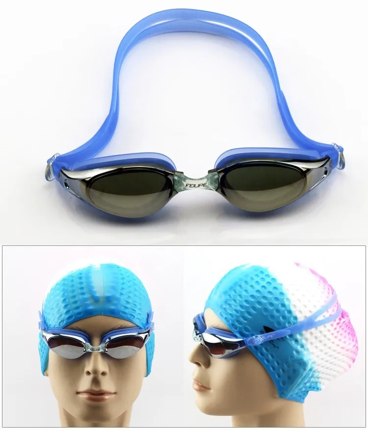 Гальванические водонепроницаемые противотуманные очки, большая коробка, УФ матовые водонепроницаемые hd очки для плавания, Аутентичные очки для мужчин и женщин