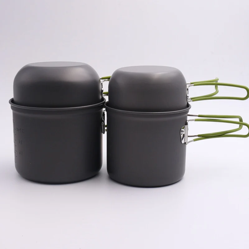 Camping pot set cuenco al aire libre Ultralight picnic Utensilios de cocina bvds201