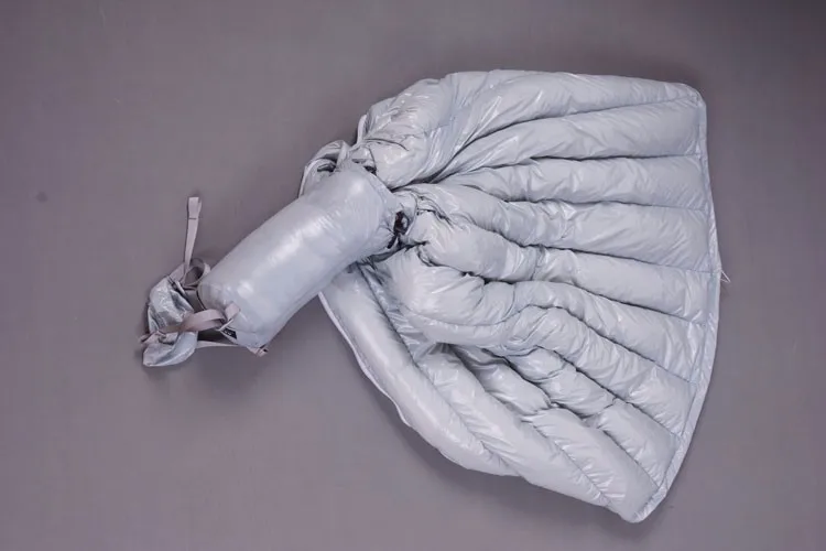 2015120AEGISMAX Ultralight Outdoor Envelope type White Goose Down Camping Hiking Sleeping Bag Spring&Autumn Saco de dormir Gray 540g35